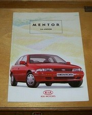 KIA MENTOR 1.6 4 DOOR SALES BROCHURE October 1994 Kia Motors UK issue