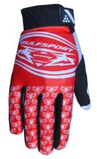 Red trial motocross gloves motorbike MTB quad adult size Small Wulfsport trial