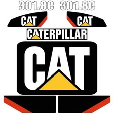 Decal Sticker Set CAT 301.8C Mini Digger Excavator Decal Set