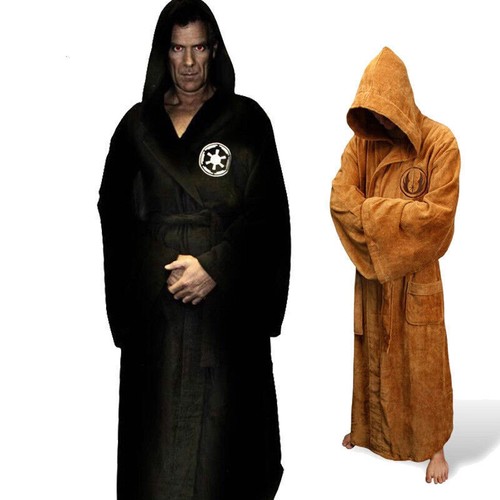 Flannel robe hooded star wars - robe,