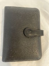 Vintage Mulberry Black A6 Organiser Filofax