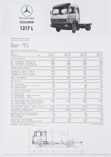 Mercedes benz truck 1317 - mercedes-benz,