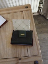 Brand New. Without Tags Coveri Collection Olive Suede Purse Boxed