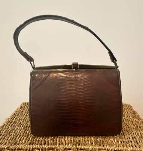 Vintage lizzard skin - lizzard, purse