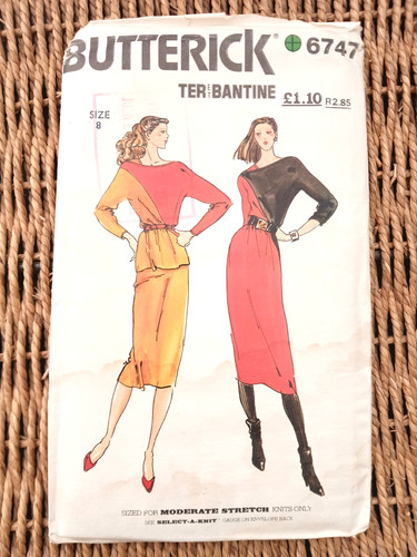 Vintage 1980s sewing pattern - vintage,