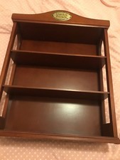 Vintage wooden display shelf