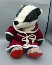 Vintage Golden Bear Wind In The Willows Badger Soft Plush Toy 15"