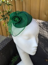 Emerald Green Fascinator Croc