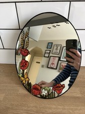 Vintage Glass Painted Stained