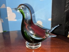 Vintage Murano Seguso Vetri d'Arte Sommerso Glass Bird