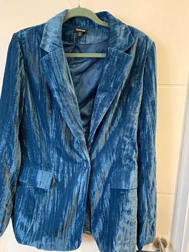 Boohoo swomen blue - blue, velvet