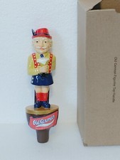Rare NOS Old German Man Mint NIB 10"  Beer Tap Handle Herman German Keg Sign