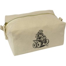 'Amphibious ATV 4 Wheeler' Canvas Wash Bag / Makeup Case (CS00037190)
