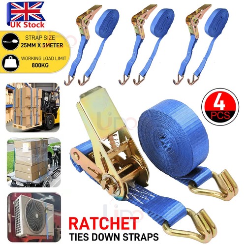 25mm 5meter ratchet straps - 4x,