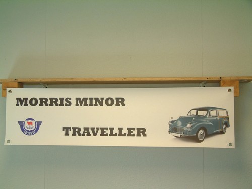 Morris minor traveller banner - minor,