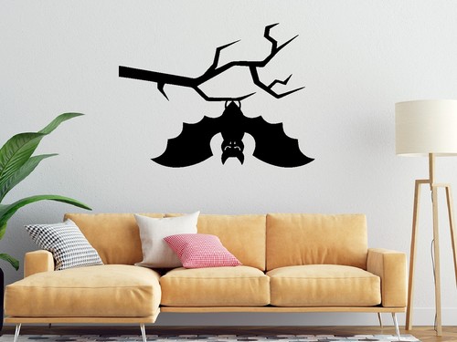 Hanging bat open wings - hanging, wall