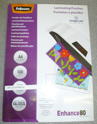 Fellowes laminating pouches - fellowes,