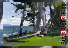 Quiet Coastal Woodland Oil