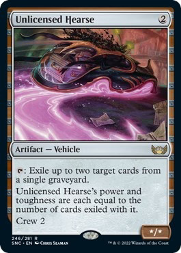 Mtg unlicensed hearse 246 - hearse,
