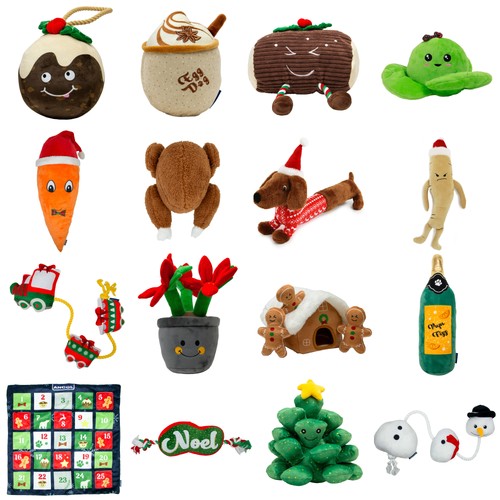 Ancol christmas xmas dog toys - christmas,