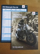 Suzuki SV650x & Range Poster - Sales Brochure (2018)