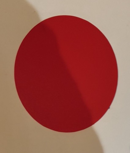 Vintage referee oval - oval, red