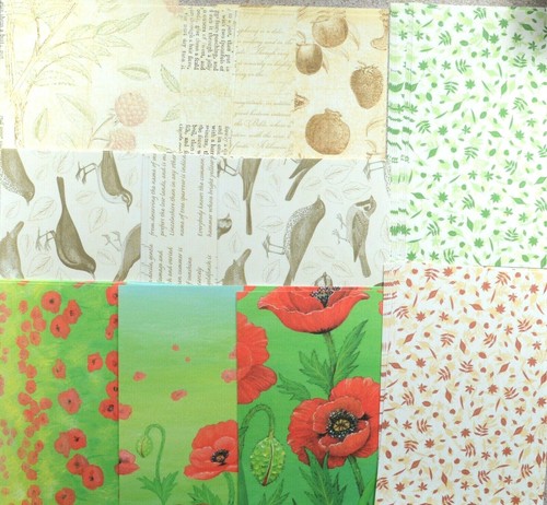 Nature backing papers - a6,