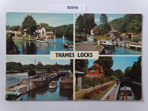 Thames locks postcard - thames,