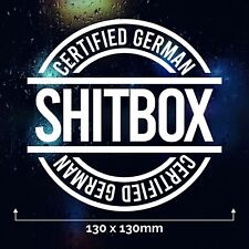 CERTIFIED GERMAN SHITBOX Car Sticker Vinyl Decal Funny DUB Euro
