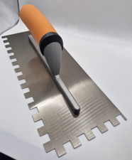 Tiling Trowel for Tile Adhesive Notched Grout  Stainless Steel Spreader 10mm