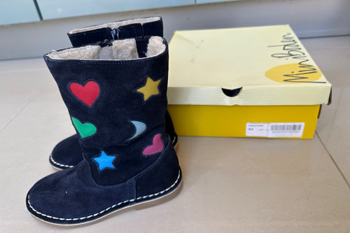 Mini boden girls blue leather - girls,
