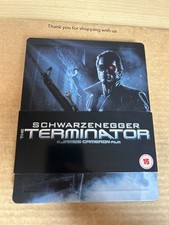 The Terminator (1984) Limited Ed Blu Ray Steelbook Schwarzenegger VGC With JCard