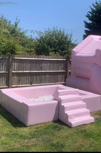 Pastel pink ball pit with - pink,