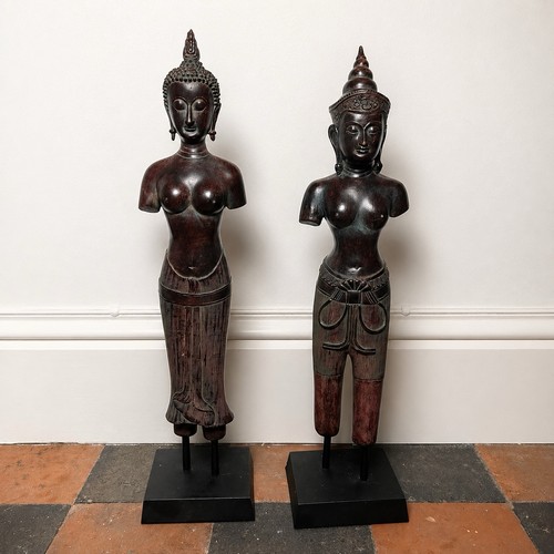 Pair vintage khmer style - khmer,