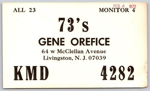 1972 ham radio - 1972, gene