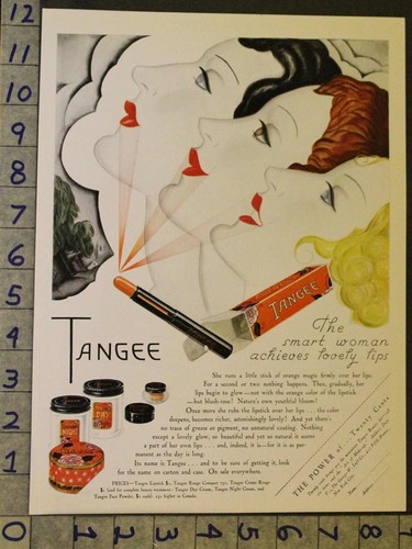 1928 tangee cosmetic lipstick - 1928,