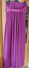 Alexia Design Purple Strapless Bridesmaid/Evening Dress Size 10