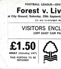 TICKET: Nottingham Forest v