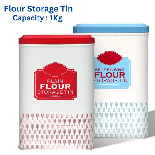Plain flour storage tin - flour,