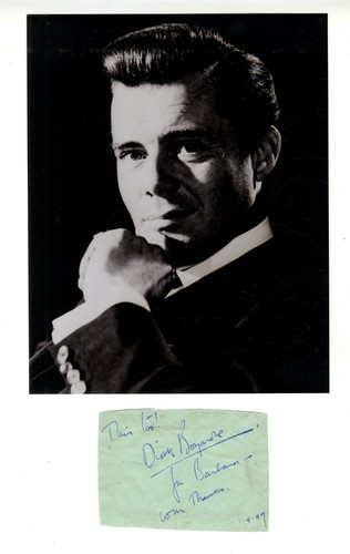 Dirk bogarde signed - page, x