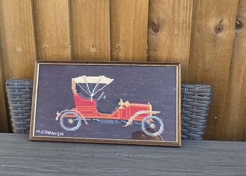 Vintage car tapestry completed - tapestry,