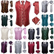 Mens Waistcoats Black Floral