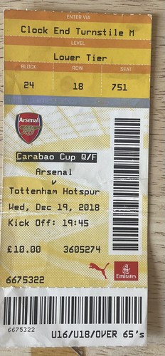 Arsenal tottenham hotspur - tottenham,