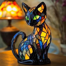 Animal Table Lamp Cat Statue