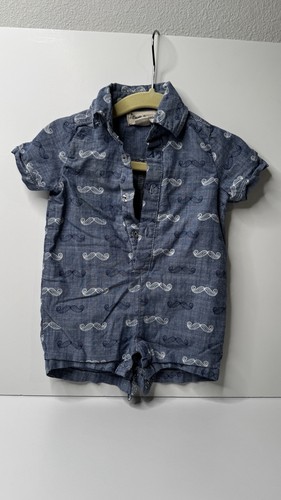 Month denim one piece - 3-6,