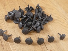 50 Clavos Nails Hand Forged Primitive Medieval Door Shutters 1" Hammered Black