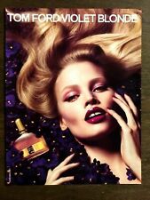 Original 2011 / 2012 UK Vogue Magazine Art Advert Picture Tom Ford Violet Blonde