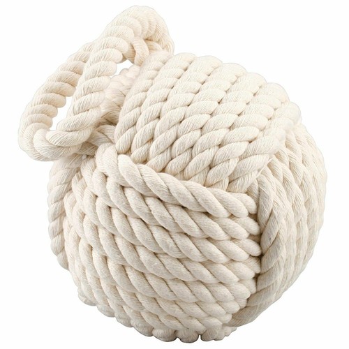 Nautical weighted cream rope - cream,