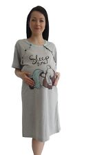 Glow Mama Ladies Nursing Nightdress Maternity Shirt Nighty Breastfeeding Gown