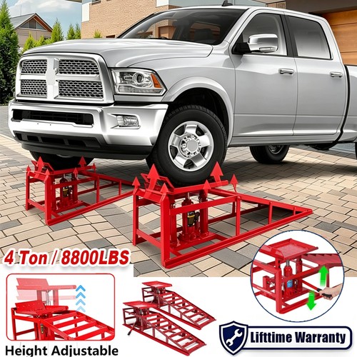 Ton hydraulic car ramps - car, 2pc